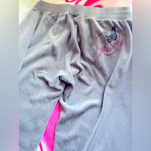 Juicy couture butterfly velour pants♥️